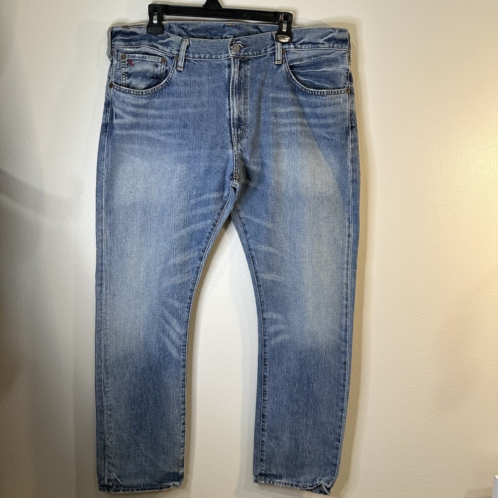 Polo Ralph Lauren Jeans Mens 38x30  Blue Authentic Dungarees Denim Straight RL